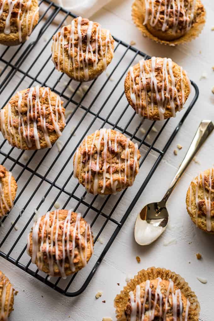 Grain Free Vanilla Bean Honeyed Coffee Cake Muffins | Get Inspired Everyday!