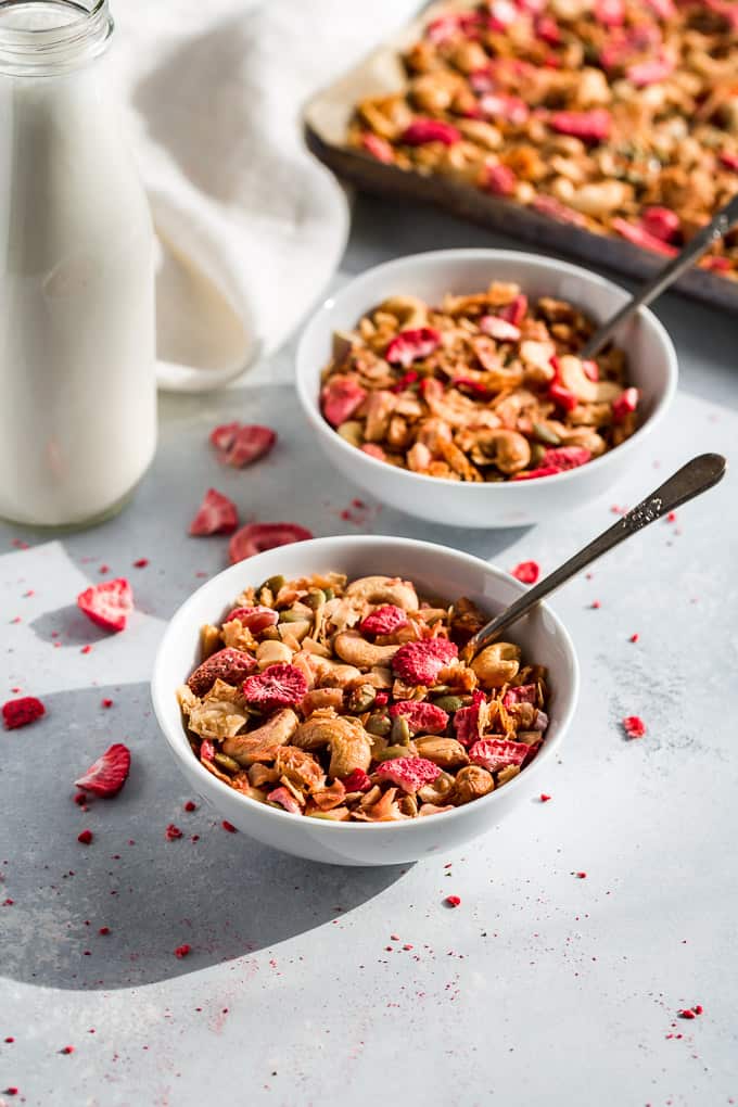 Grain Free Strawberry Granola | Get Inspired Everyday!