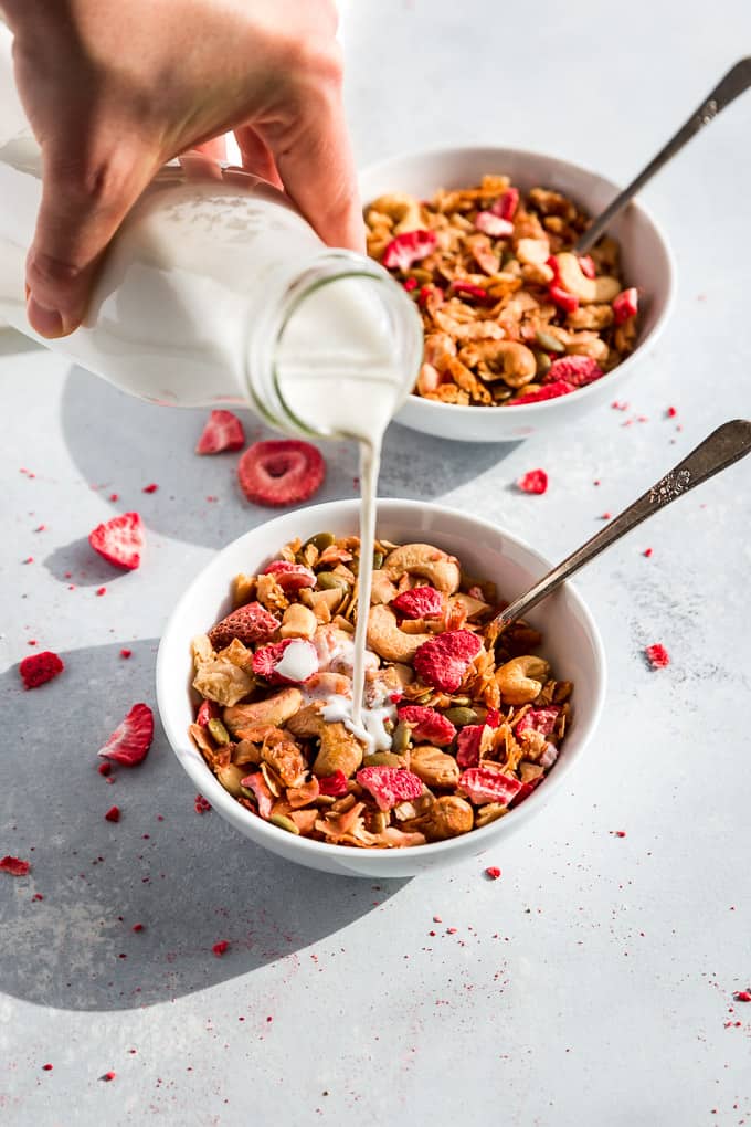 Grain Free Strawberry Granola | Get Inspired Everyday!