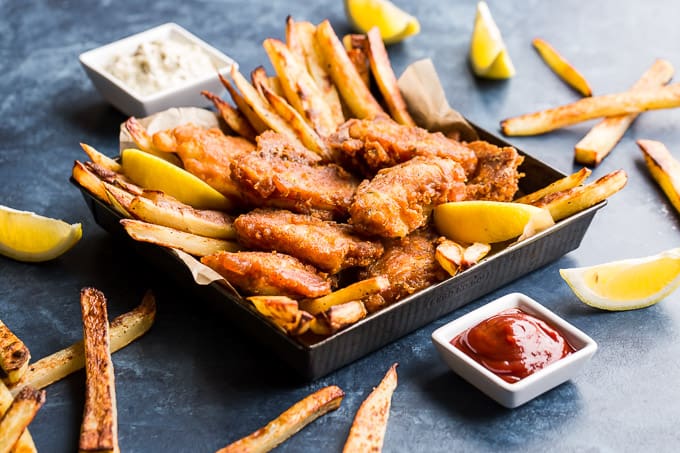 Whole30 + Keto Fish and Chips - Tastes Lovely