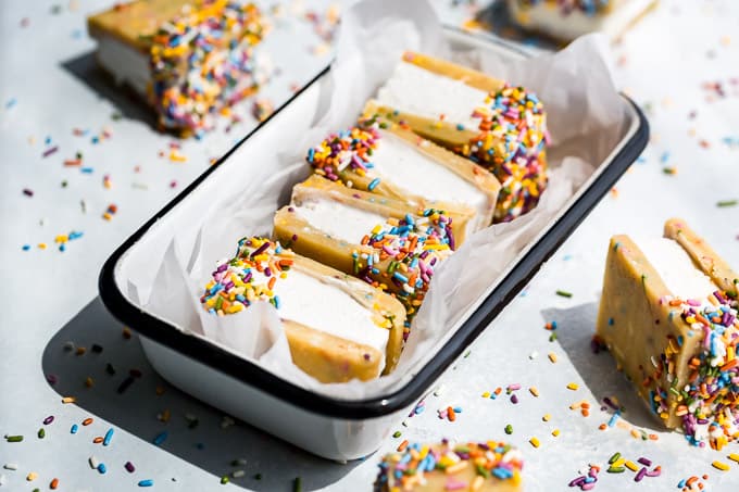 Funfetti Ice Cream Sandwiches