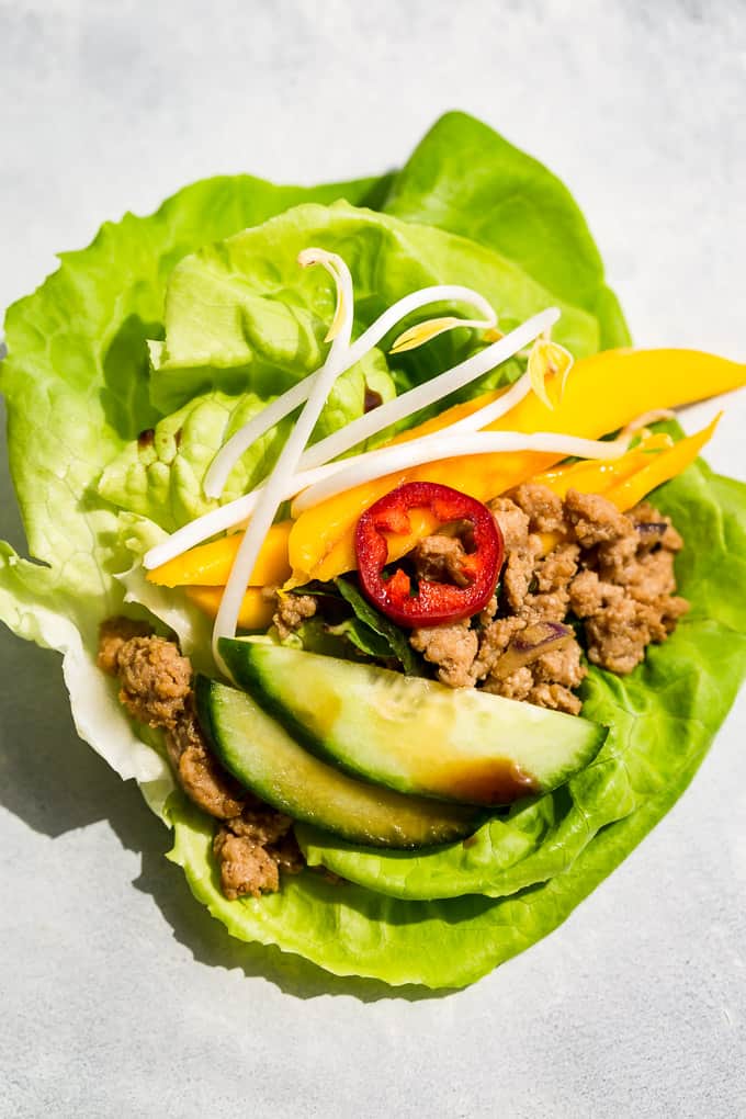 Thai Basil Turkey Lettuce Wraps | Get Inspired Everyday!