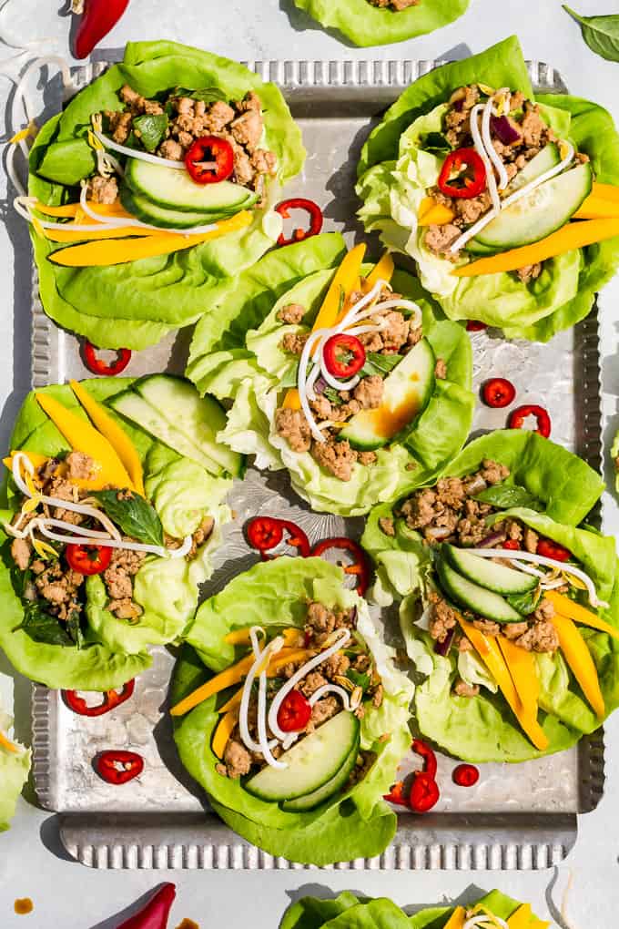 Thai Basil Turkey Lettuce Wraps | Get Inspired Everyday!
