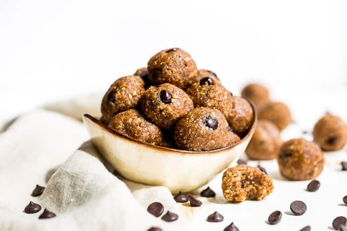 Almond Butter Chocolate Chip Cookie Energy Bites | Get Inspired Everyday!