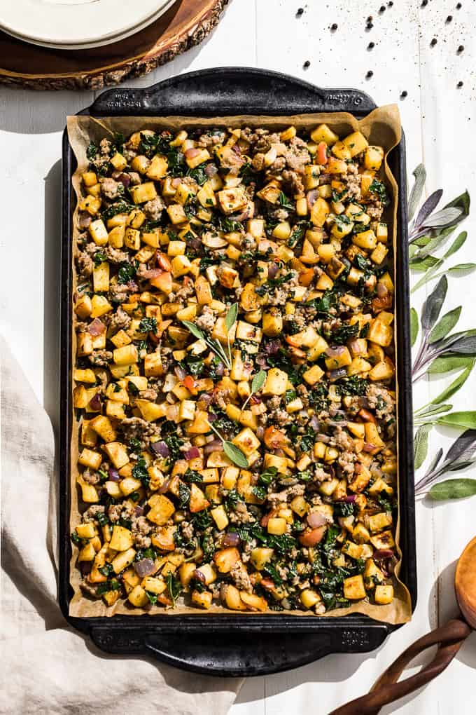 Sweet Potato Sausage Apple Hash | Get Inspired Everyday!