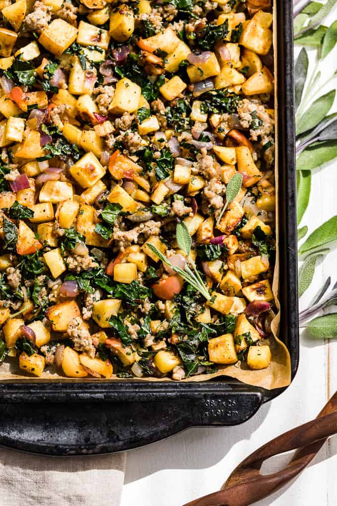 Sweet Potato Sausage Apple Hash | Get Inspired Everyday!