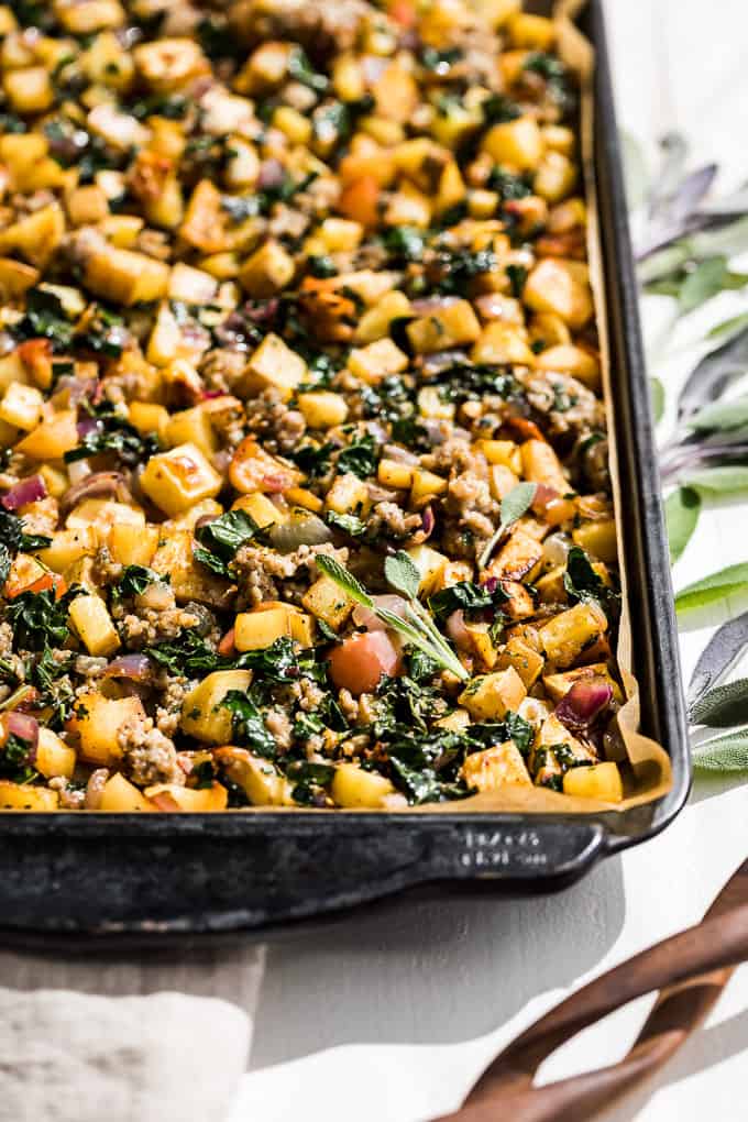 Sweet Potato Sausage Apple Hash | Get Inspired Everyday!