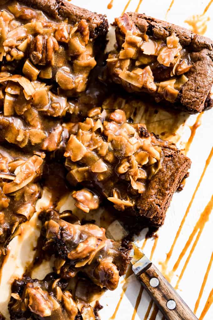 Paleo German Chocolate Brownies | Get Inspired Everyday!