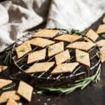 Paleo Rosemary Sea Salt Crackers | Get Inspired Everyday!