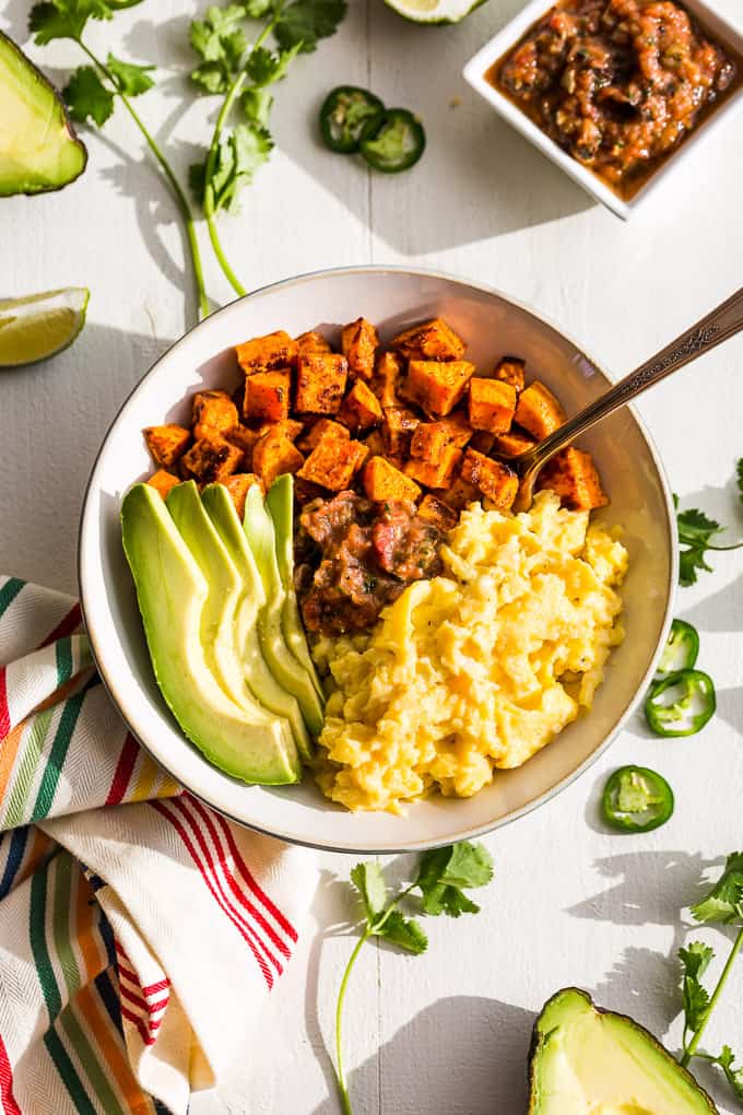 Mexican Inspired Sweet Potato Breakfast Bowls | Get Inspired Everyday!