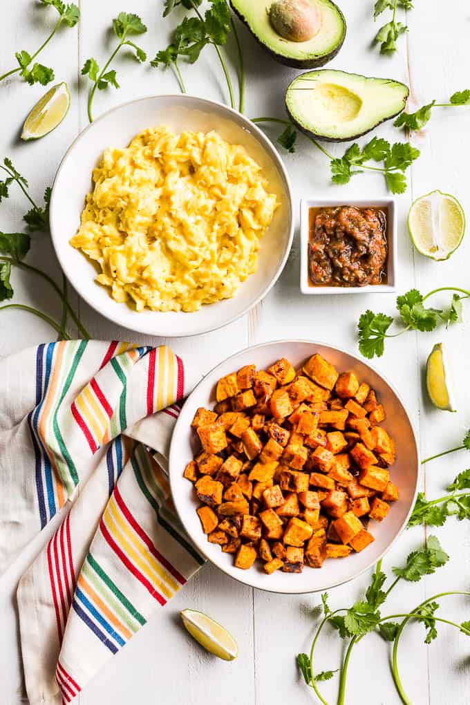 Mexican Inspired Sweet Potato Breakfast Bowls