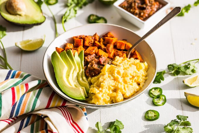 Mexican Inspired Sweet Potato Breakfast Bowls | Get Inspired Everyday!