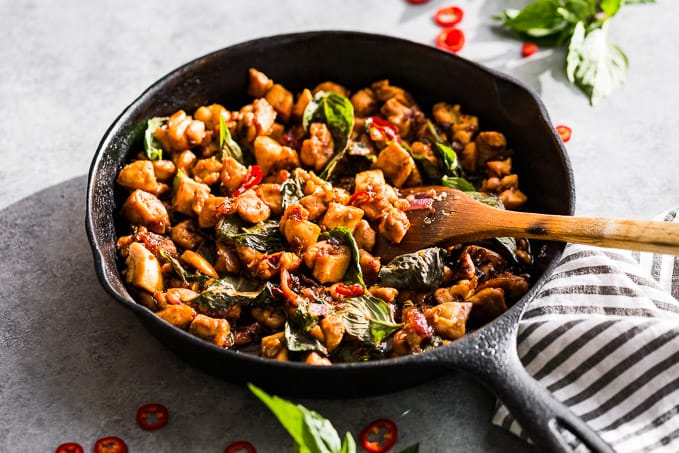 Thai Basil Chicken Stir Fry (Whole30) | Get Inspired Everyday!