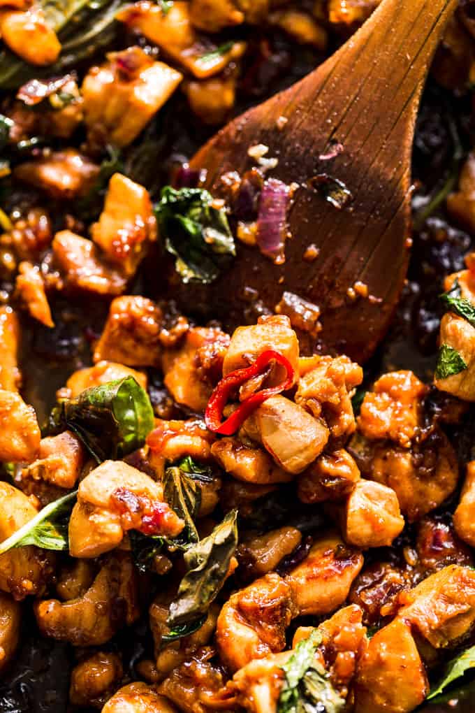 Thai Basil Chicken Stir Fry Whole30 Get Inspired Everyday