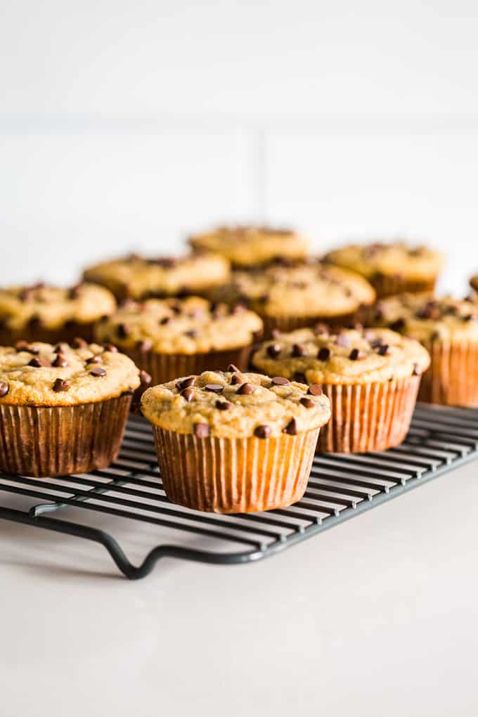 Paleo Chocolate Chip Banana Muffins | Get Inspired Everyday!