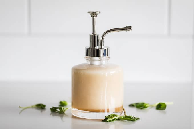 DIY Moisturizing Mint Body Wash