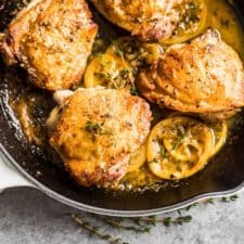 Skillet Lemon Garlic Chicken Thighs | Get Inspired Everyday!