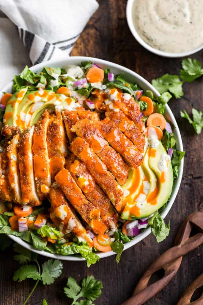 Crispy Buffalo Chicken Salad | Get Inspired Everyday!