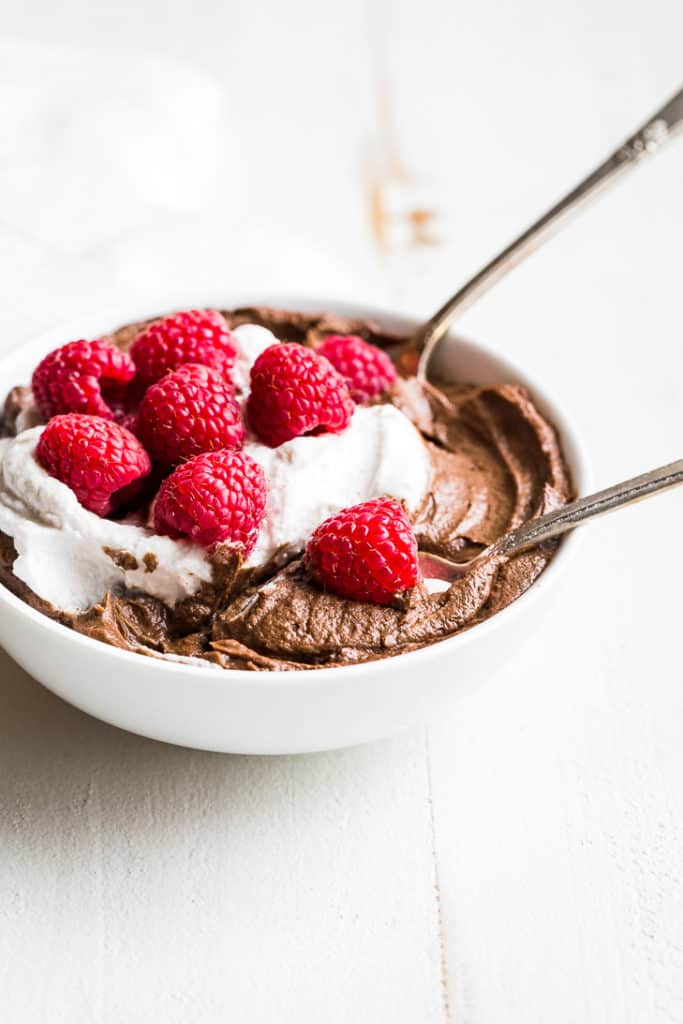 Healthier Chocolate Mousse for 2!