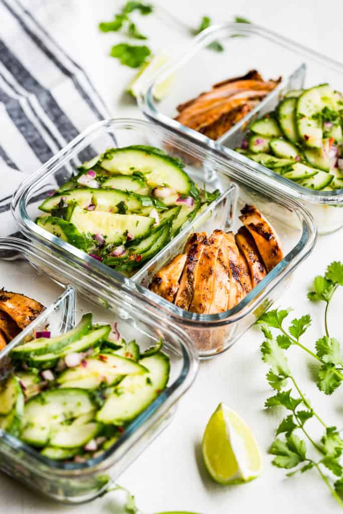 This easy Thai Chicken Meal Prep is perfect for lunches!