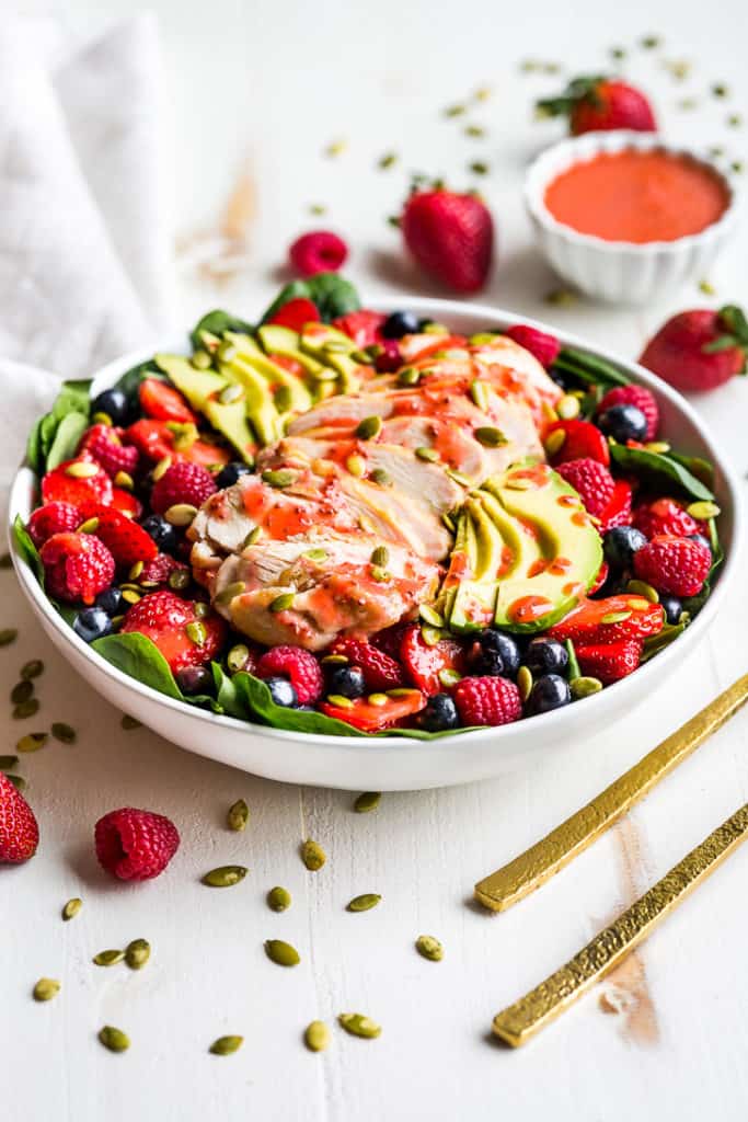 Triple Berry Spinach Salad | Get Inspired Everyday!