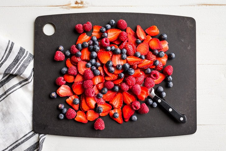 You can use 3 berries or any berry of your choice for this spinach salad!