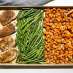 Easiest Ranch Pork Chop Sheet Pan Supper!