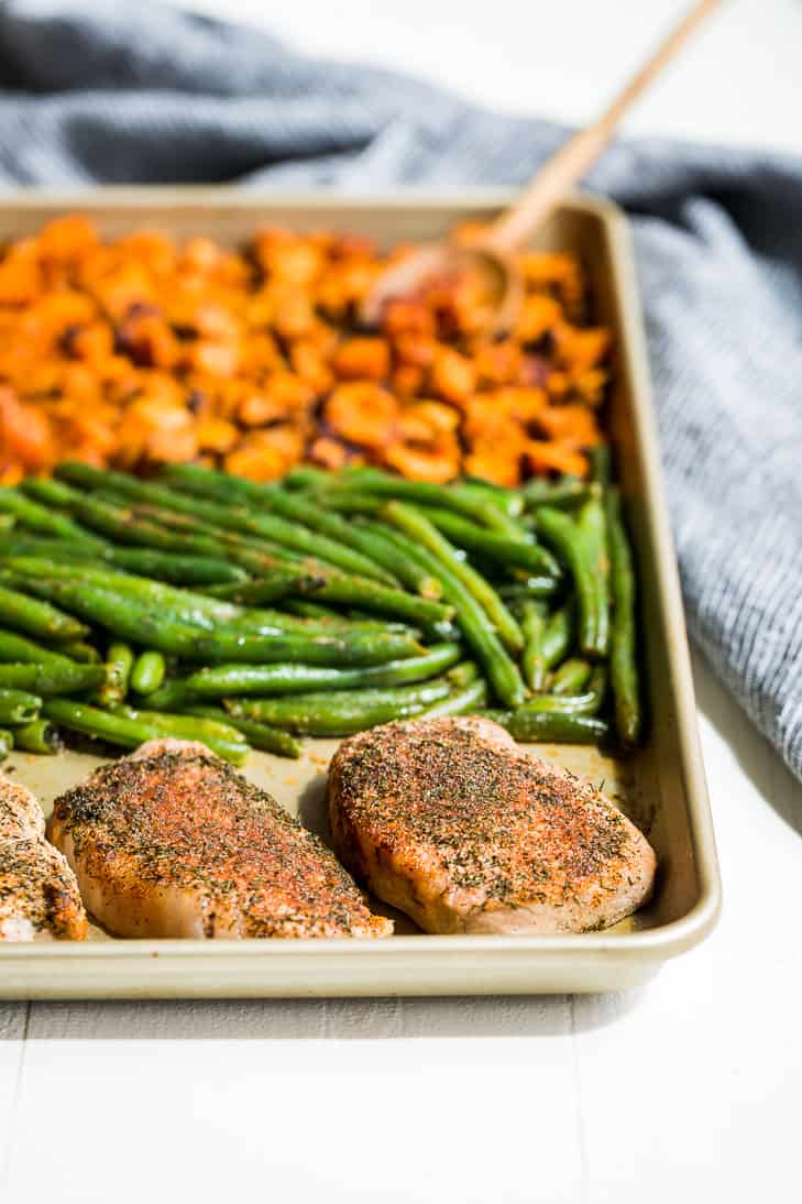 Double Ranch Pork Chop Sheet Pan Dinner | Get Inspired Everyday!