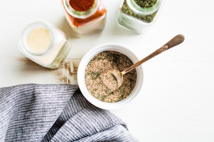 Homemade ranch seasoning for this sheet pan dinner!