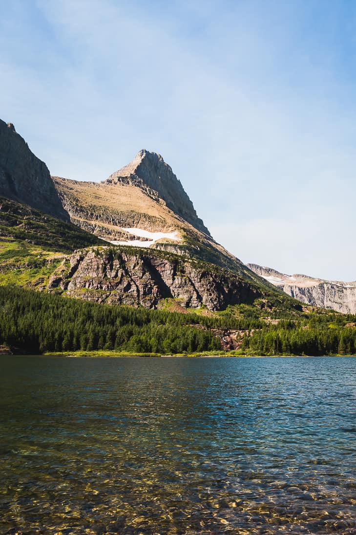 Swiftcurrent Pass leads you along past several gorgeous glacial lakes!