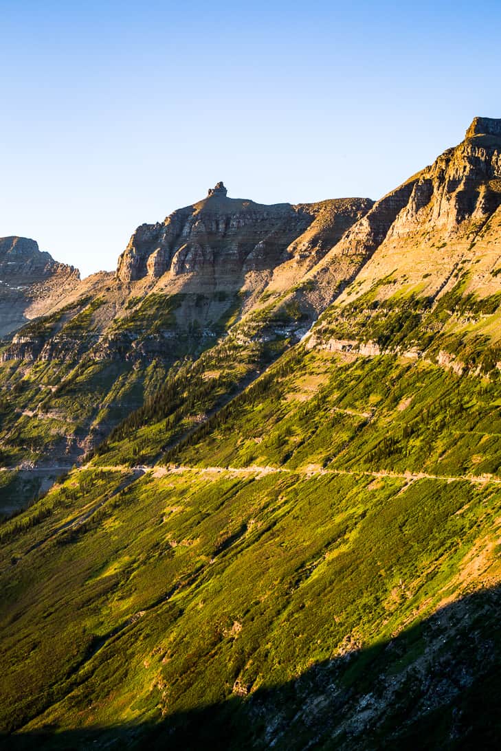 The scenery from this Going to the Sun Road is incredible!