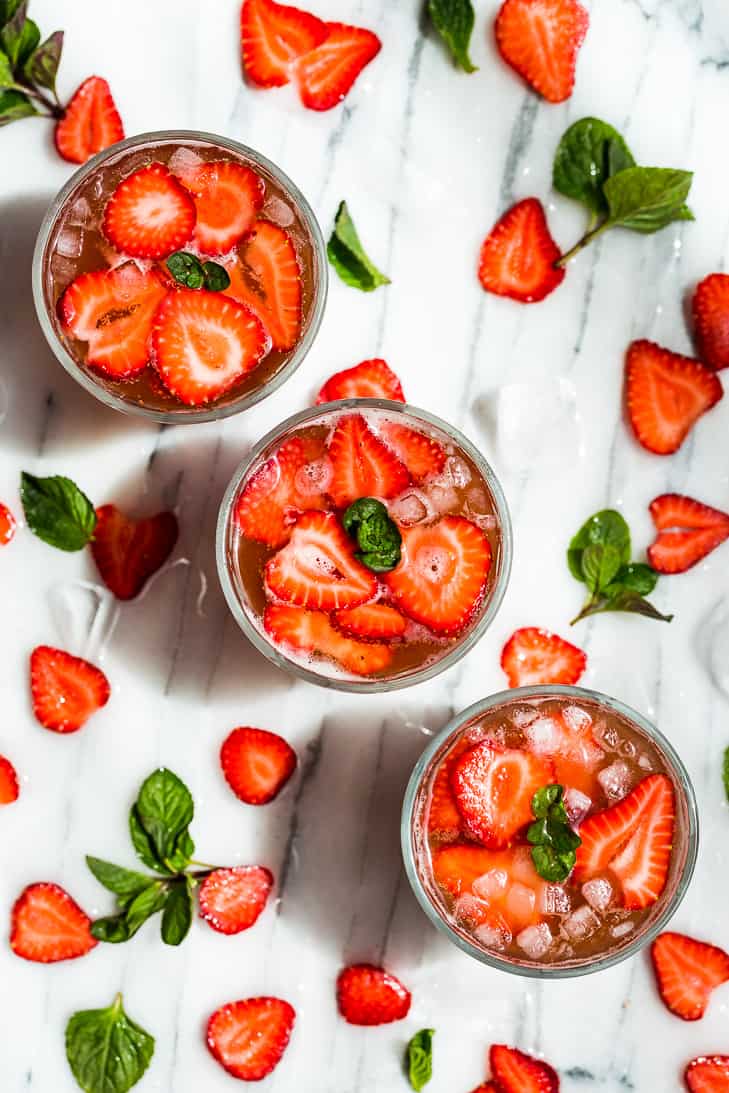 Summer Strawberry Kombucha Mocktail | Get Inspired Everyday!