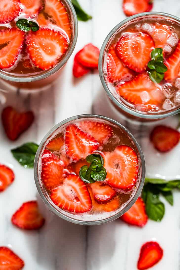 Summer Strawberry Kombucha Mocktail | Get Inspired Everyday!