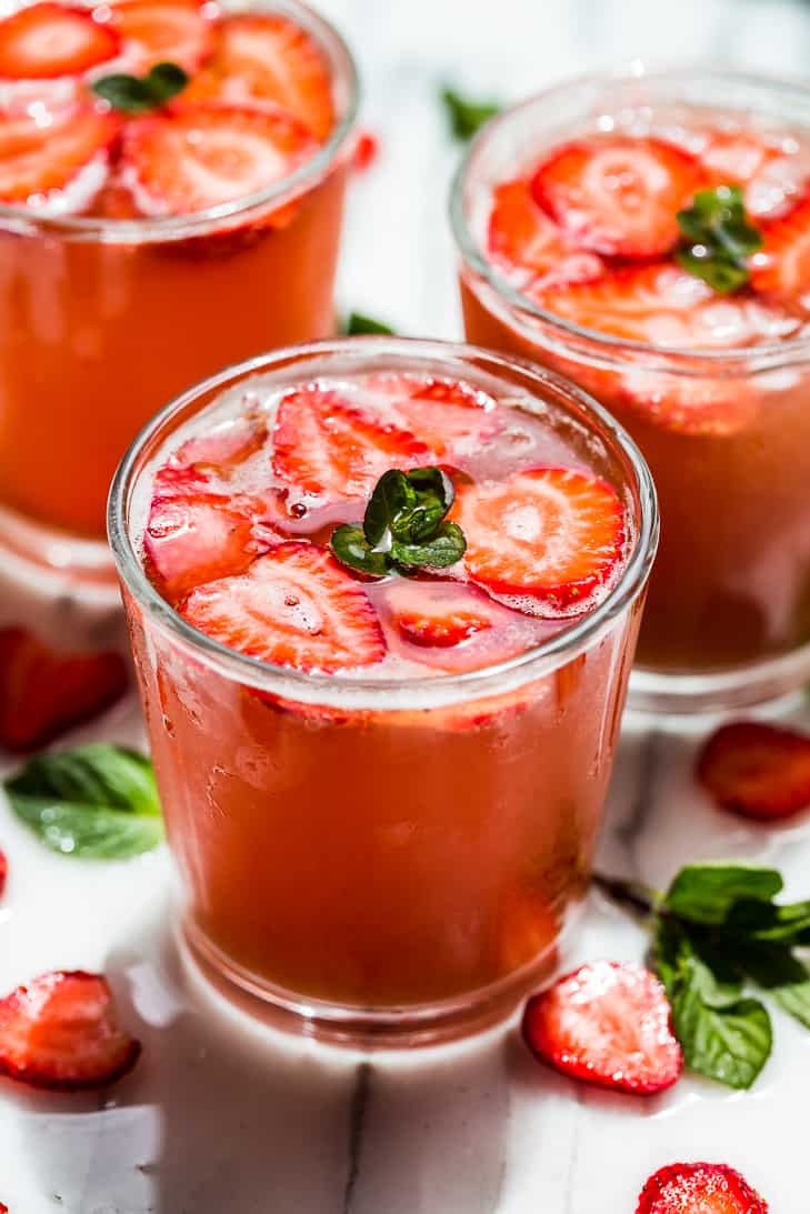 Summer Strawberry Kombucha Mocktail | Get Inspired Everyday!