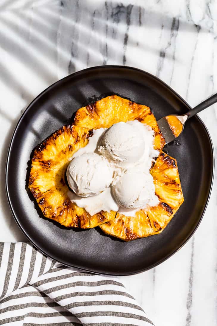 Cinnamon Glazed Grilled Pineapple