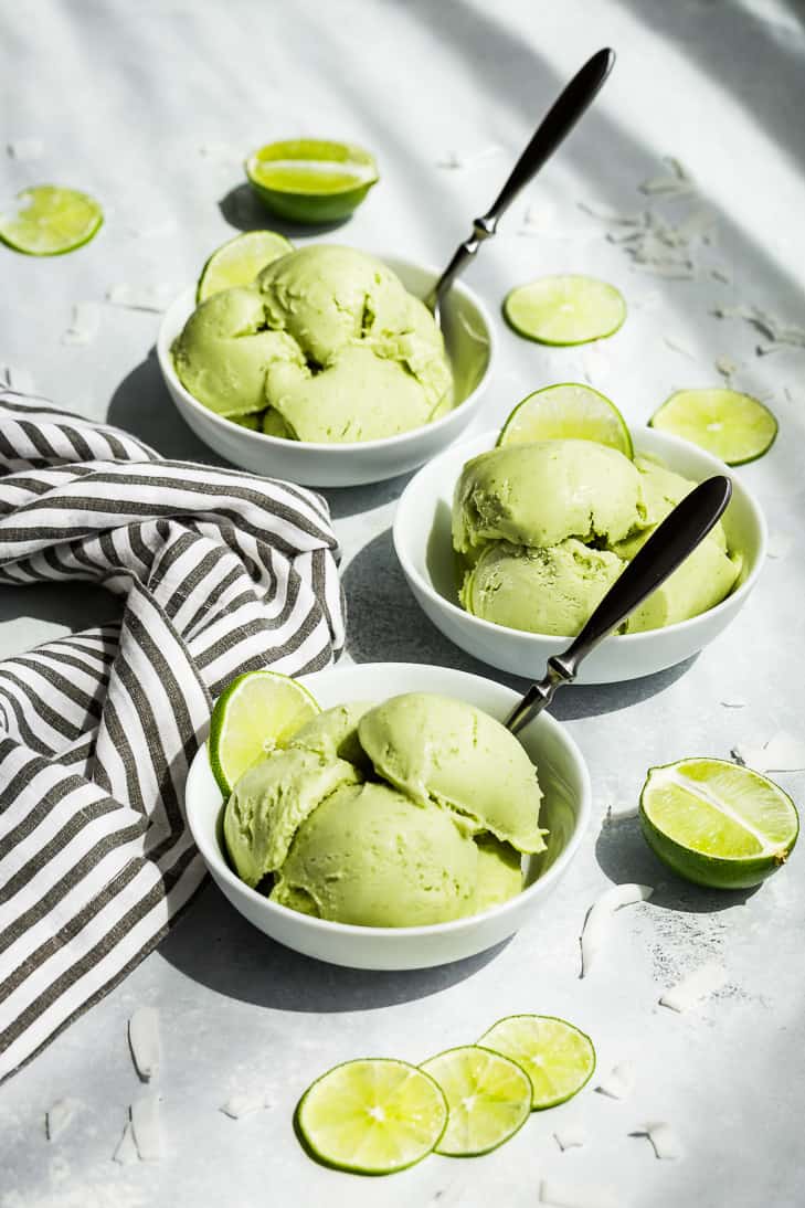 Easy Coconut Lime Ice Cream!