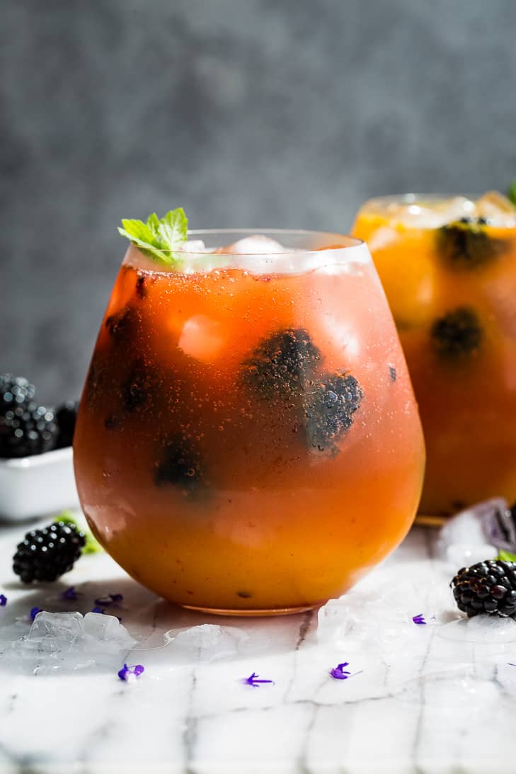 Mango Blackberry Kombucha Mocktail | Get Inspired Everyday!