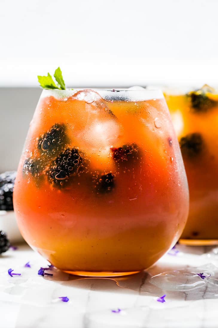 Mango Blackberry Kombucha Mocktail | Get Inspired Everyday!