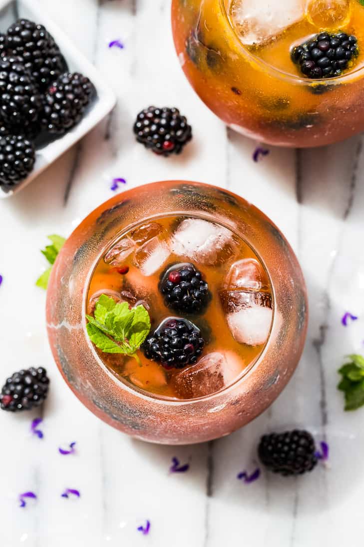 Mango Blackberry Kombucha Mocktail | Get Inspired Everyday!