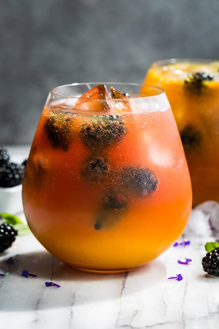 Mango Blackberry Kombucha Mocktail | Get Inspired Everyday!