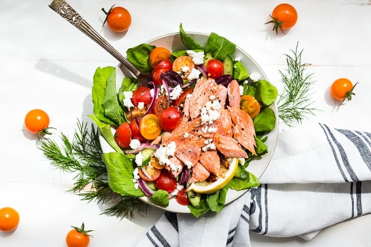 Summer Salmon Chopped Salad | Get Inspired Everyday!