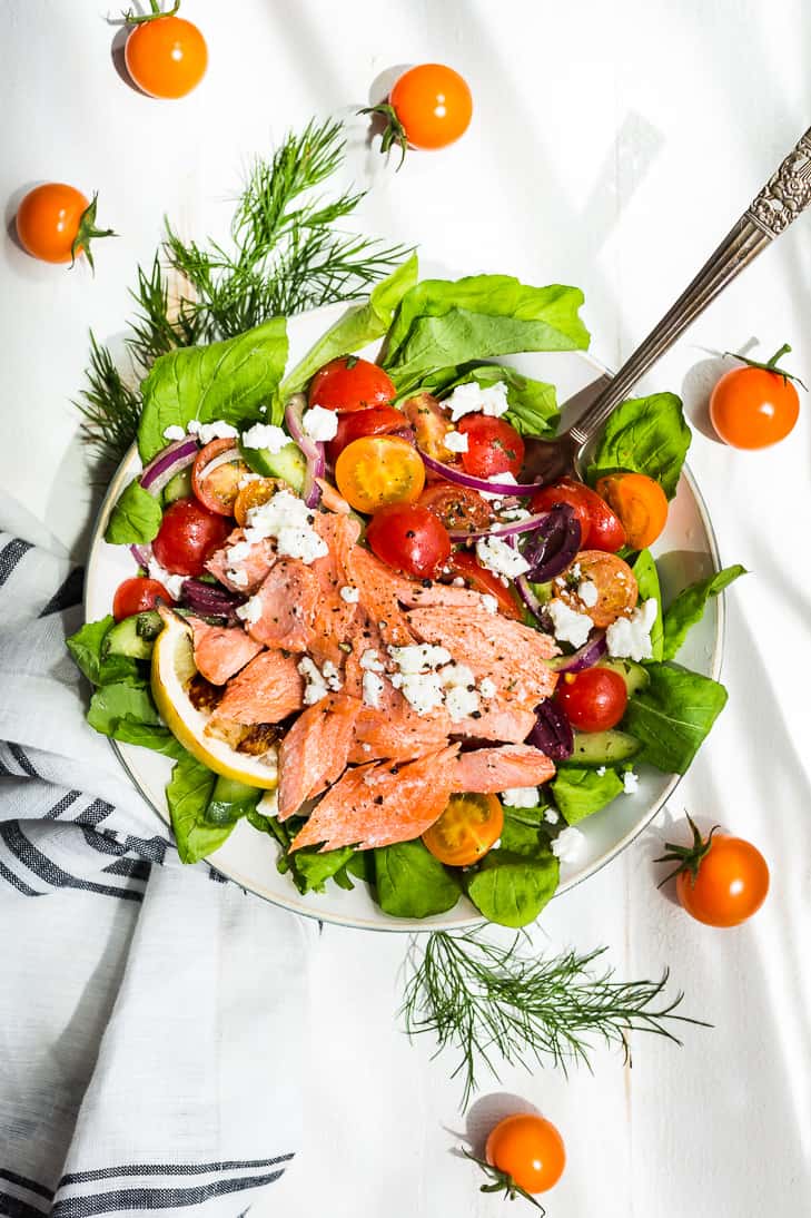 Summer Salmon Chopped Salad | Get Inspired Everyday!