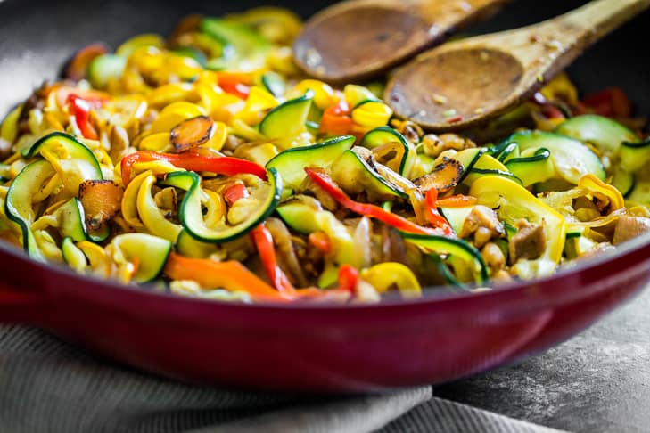 Zucchini Noodles are a great way to use up large amounts of zucchini!