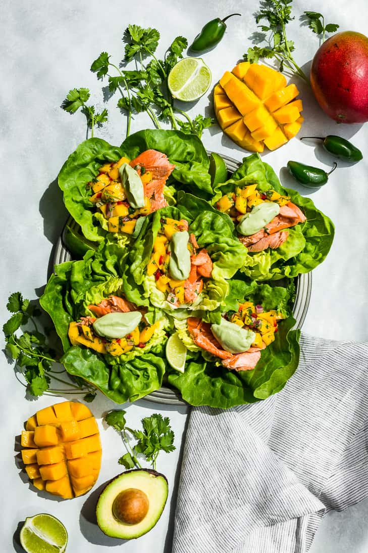 Fish Taco Lettuce Wraps with Mango Salsa | Get Inspired Everyday!