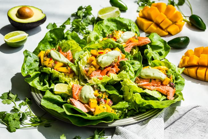 Fish Taco Lettuce Wraps with Mango Salsa | Get Inspired Everyday!