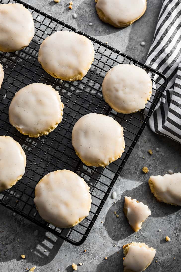 Paleo Soft 'Sugar' Cookies on a cooling rack.