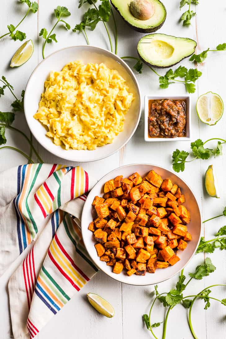 Mexican Sweet Potato Breakfast Bowls as part of the breakfast section of these 31 Recipes to Make for January.