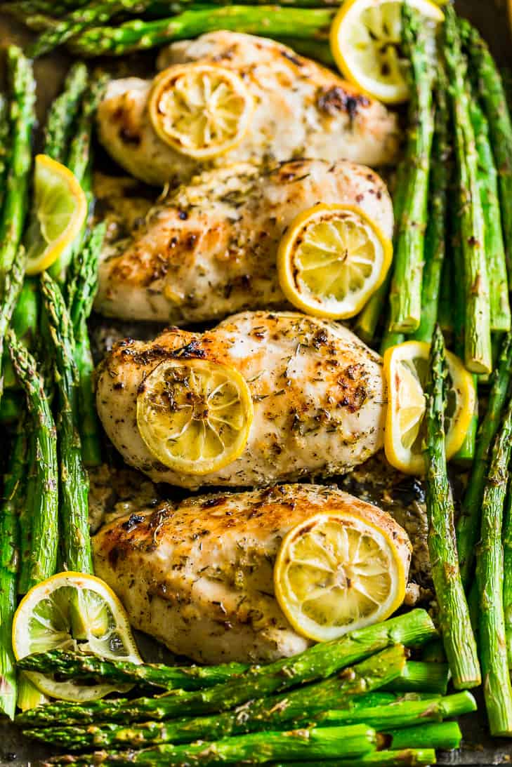 Lemon Chicken Sheet Pan Dinner as one of the 30 Recipes to Make for April.
