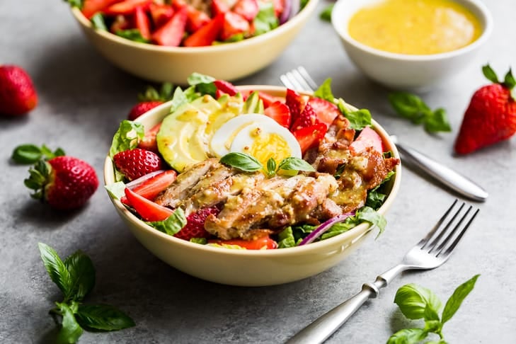 Strawberry Cobb Salad as one of the dinner recipes in these 30 Recipes to Make for April.