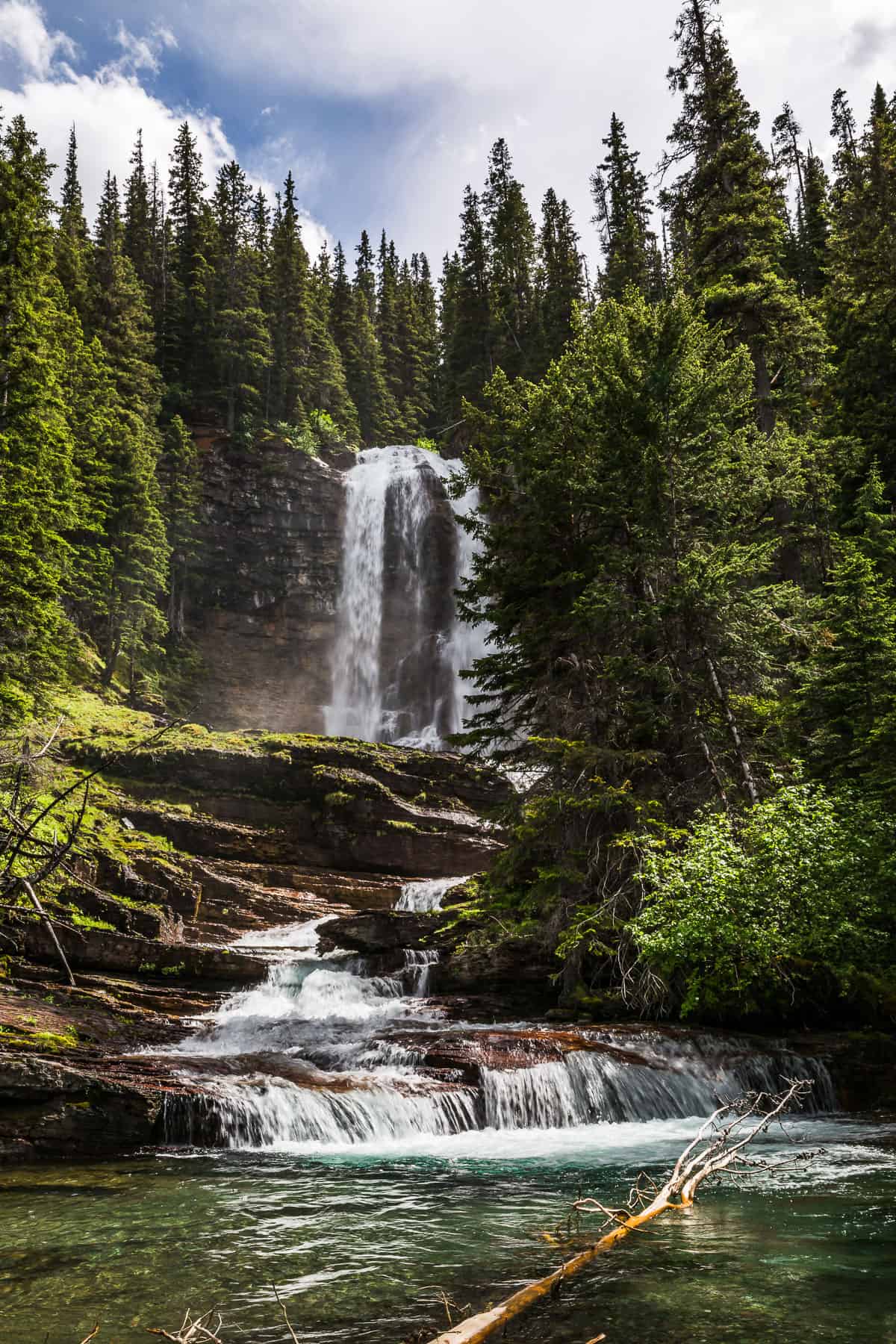 Virginia Falls in Glacier National Park.